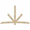Ekena Millwork Alberta Rough Sawn Timber Gable Bracket, Douglas Fir, 108"W x 68"H x 2"D x 6"F, 15/12 Pitch GBW108X68X0206ALB00RDF - alternate 1